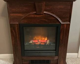 Heated Electric Fireplace