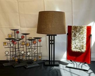 Black And Amber Home Decor