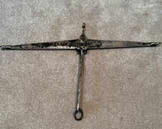 154 EuropeanAntiqueHandForgedBalanceScale