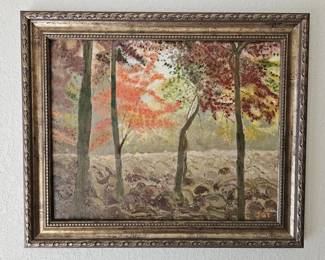 115 OriginalOilPaintingHickoryRunByJanetTimms
