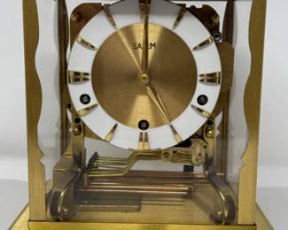 13 AugSchatzSohneBrassSalemGermanyW37JewelClock