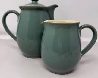 22 DenbyStonewareEnglandCarafeandPitcher
