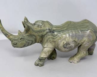 29 ButterJadeCarvedRhinocerosSculpture