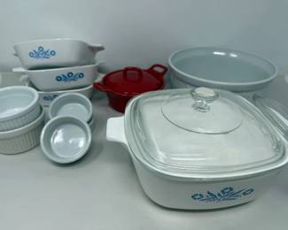 96 CornflowerBlueBakewareDashofThatRedCrockRamekins