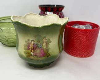 156 VintageStaffordshireEnglishPotteryVessels