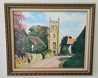 107 OriginalOilPaintingOfFatherBrownsParrishByJanetTimms