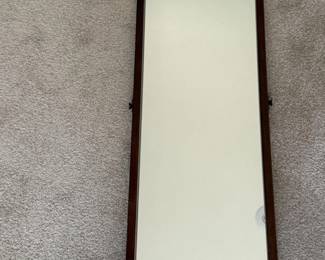 131 VintageWoodFramedArchTopMirror
