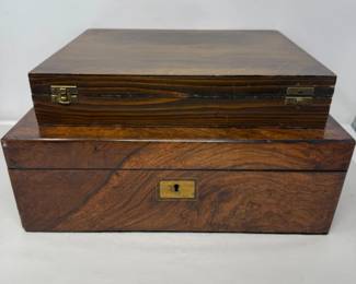 138 1879LapDeskBoxSilverStorageBox
