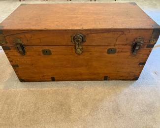 64 AntiqueCamphorWoodChest