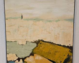 27 OriginalUnsignedAbstractLandscapeFramedPainting