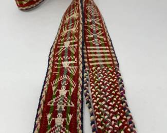 147 AndeanVintagePeruvianHandWovenShamanChumpiBelt