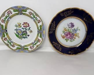 12 CzechoslovakianCobaltBlueMintonPlates
