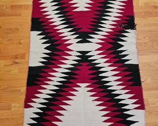 149 VintageNavajoIndianDoubleSaddleBlanket