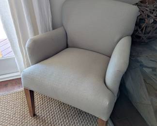 set of 4 upholstered armchairs