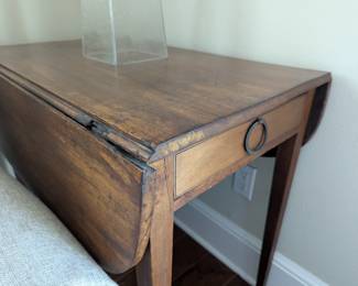 antique drop leaf side table 