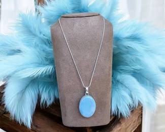 Owhyee Blue Opal Necklace Tested