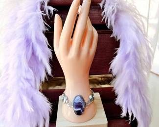 Chevron Amethyst Toggle Bracelet Tested