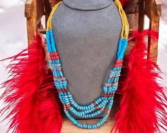 Native Inspired MultiStrand Necklace