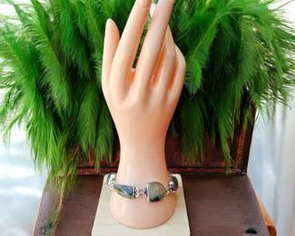 Moss Prehnite Bracelet Tested