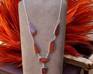 Red Mookaite Necklace Tested