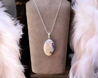 Pink Peruvian Opal Necklace Tested