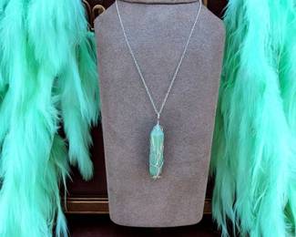 Adventurine Tree Of Life Wire Wrapped Necklace Tested