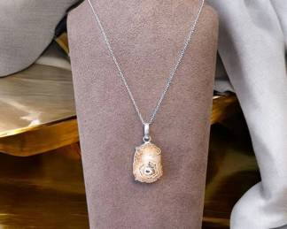 Metaphysical Solar Quartz Geode Necklace Tested