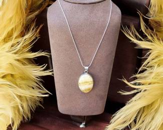 Laguna Lace Calcite Necklace Tested