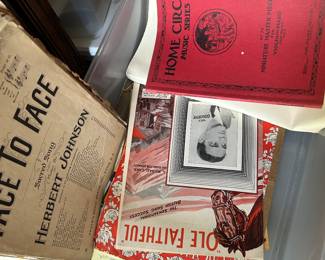 Numerous vintage sheet music