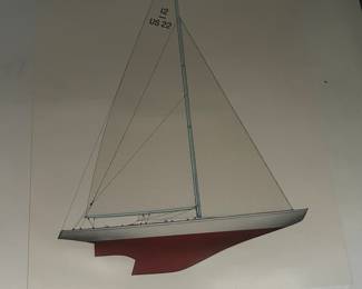 Vintage sailing print