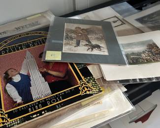 Vintage art prints large - small