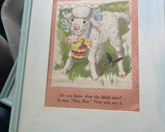 Vintage nursery print