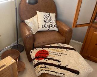 Lane chair and ottoman 