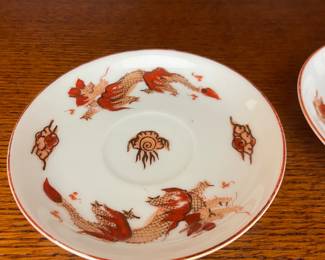 Chinese dragon plates