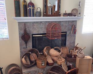 Our main character was a basket weaver so out basket collection is so good - we also have basket making supplies