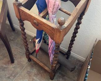 Barley twist umbrella stand