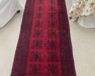 Hand woven Wool Runner afganistan - long
