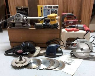 Woodworking Power Hand Tools And Toolbox