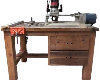 Custom Woodworking Duplicator Bench With Craftsman Router