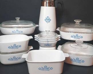 Vintage Corningware Blue Cornflower Bakeware