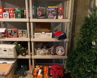 Christmas Mystery Lot Plus Sterilite Shelves
