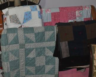 Numerous very nice quilts