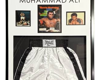 Muhammad Ali Signed Shorts