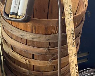 Old Desk Light/Bushel Baskets