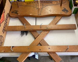 Old Western Kid's Gun/Hat Rack