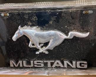 Mustang Car Plate