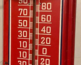 Pepsi Cola Metal Thermometer 