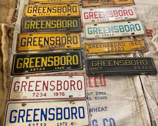 Assorted Greensboro, N.C. City Tags