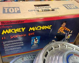 Vintage Roadmaster Mickey Machine 12" Sidewalk Bike in Original Box