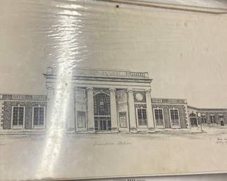Small Greensboro N.C. Train Station Print